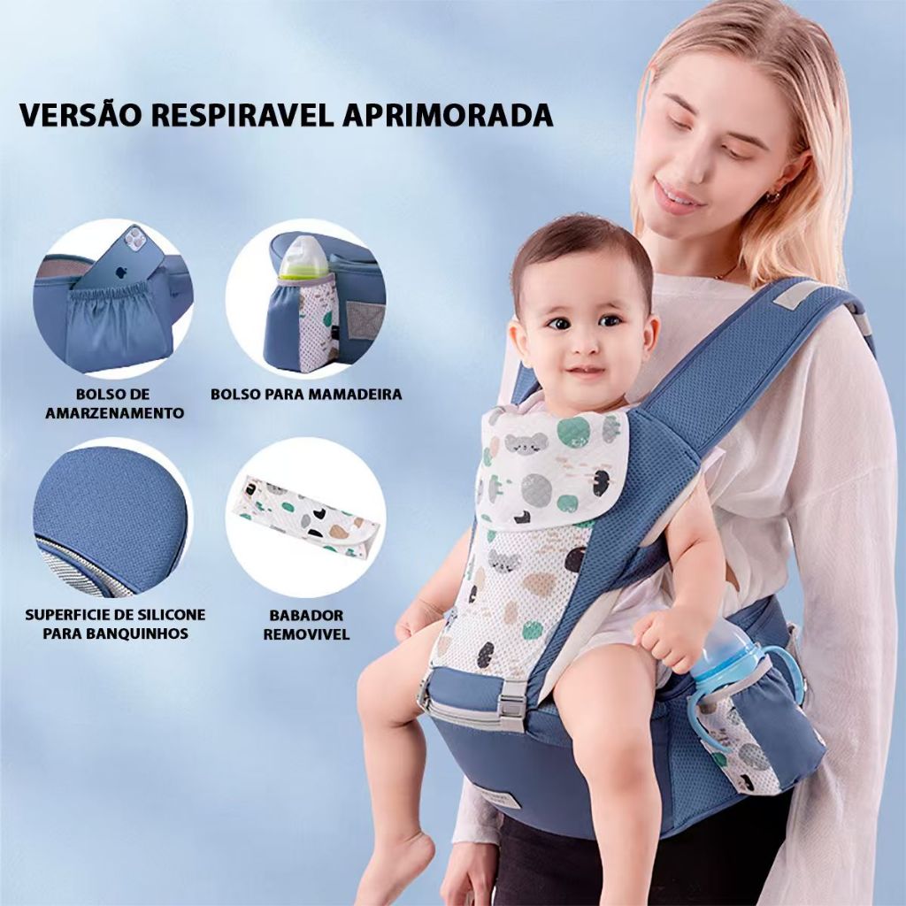 Banco De Cintura Para Bebê Respirável Canguru Passeio Mochila Infantil Hipseat Carrier Para Bebê