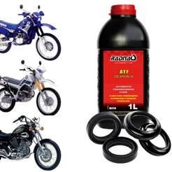 Retentor Bengala + Guarda Pó + Óleo Virago Dt200 Xt225 Xv535