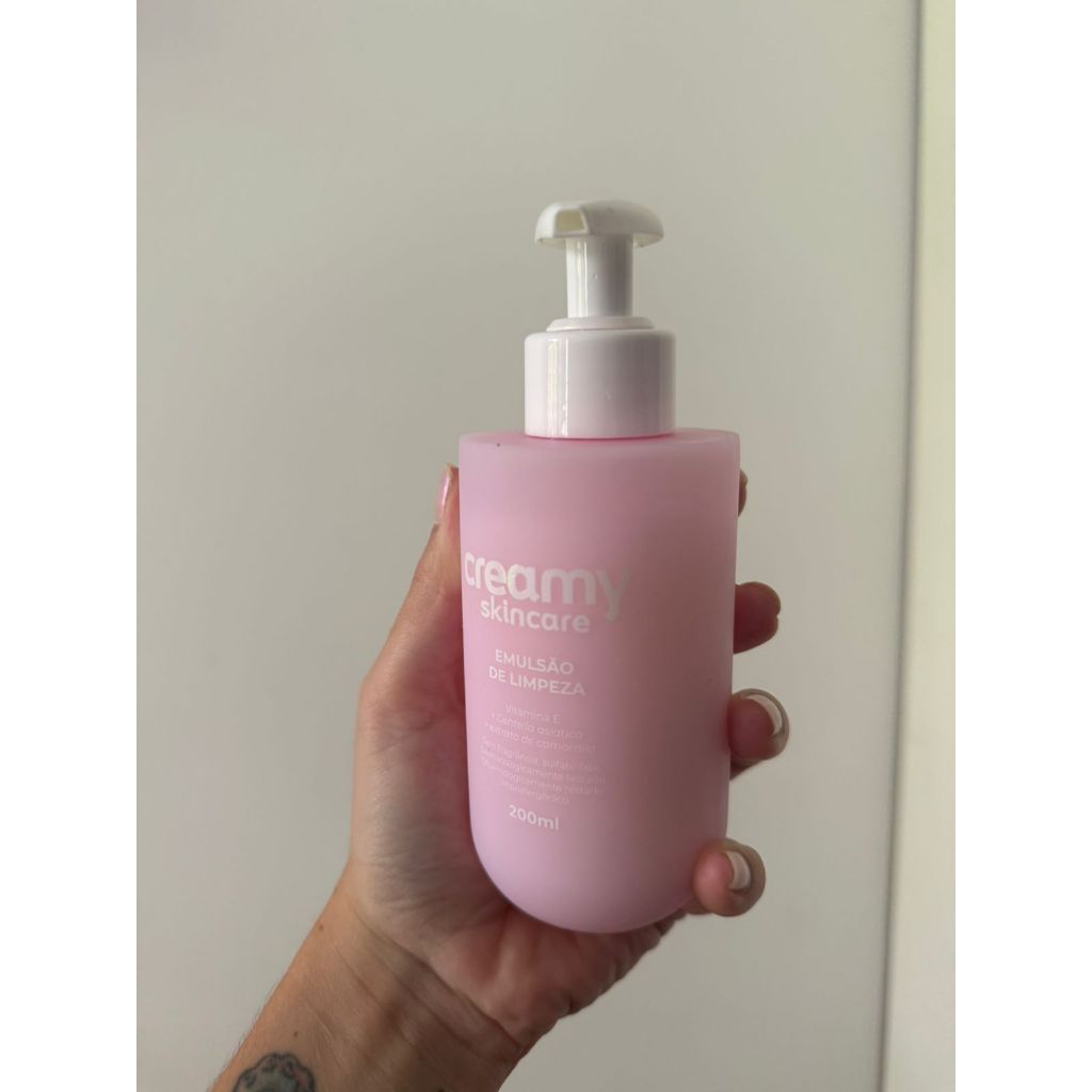 Creamy Emulsão de Limpeza Facial com Limpeza Suave e Hidratante 200ml