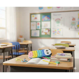 Estojo Escolar Infantil Tematico Animais Divertidos Coloridos Sortidos
