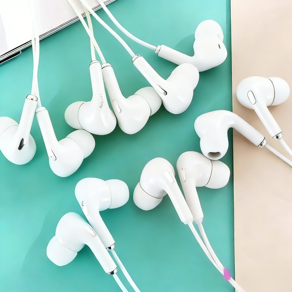 1/2/3 Pcs Fones de Ouvido com Fio 3.5mm 1 metros intra-auricul em Oferta na Shopee