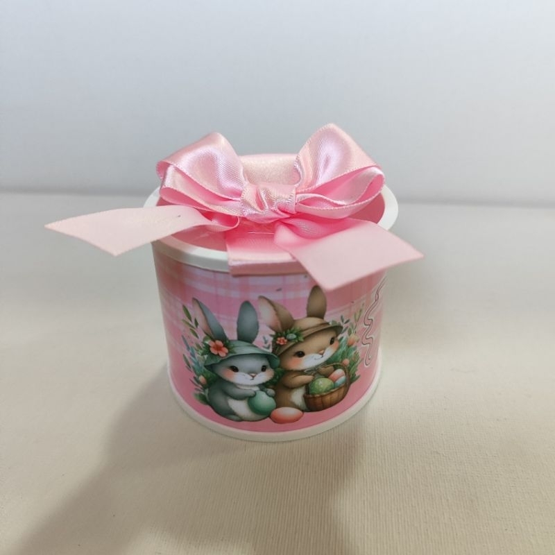Tubolatas Personalizadas 5x6-PASCOA ROSA-Laço Duplo -Lembrancinhas/ Maternidade/ Festa Infantil - DIVERSOS TEMAS