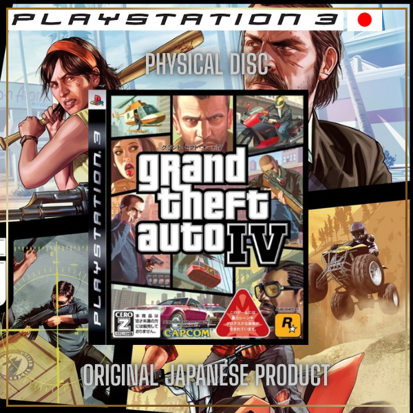 🚗 Grand Theft Auto IV (GTA 4) PS3-Versão Japonesa 💎