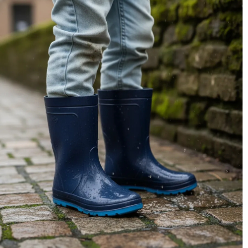 Bota Galocha Jetsky Infantil Pega Forte Grendene Impermeável Forrada.