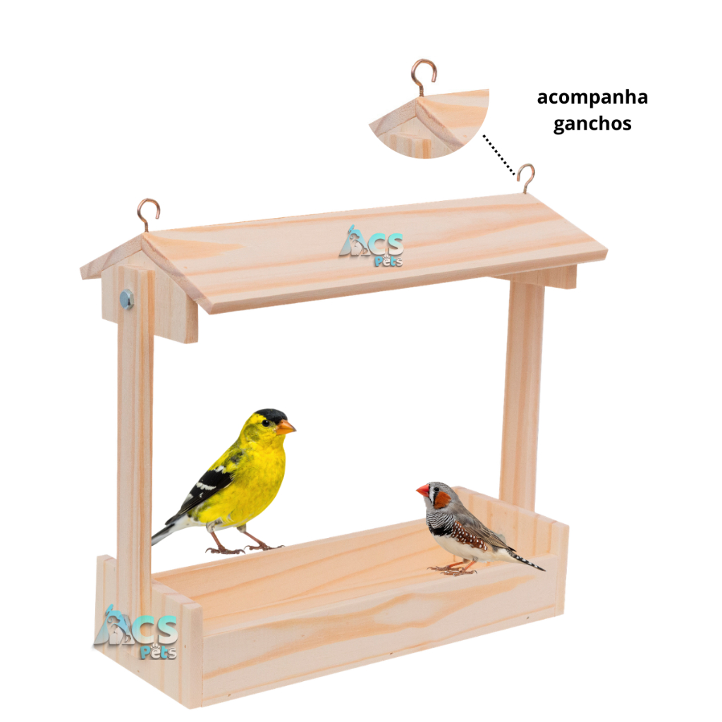 alimentador de passaros tratador de passaros livres calopsitas canarios periquitos em Oferta na Shopee