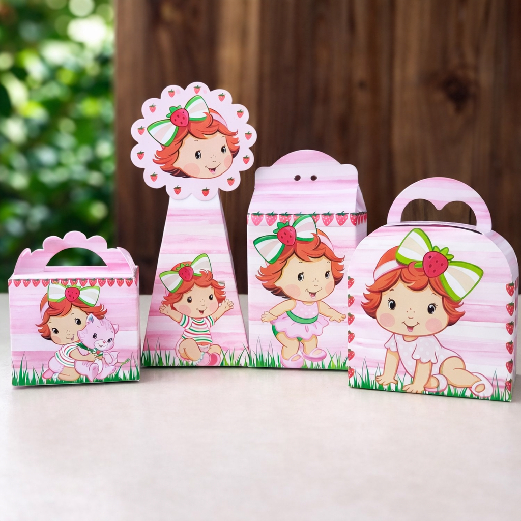 Kit Personalizado Moranguinho baby - Caixas personalizadas Moranguinho baby - lembrancinha