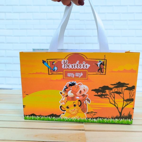 Sacolinha Personalizadas Rei Leão Caixinha Lembrancinhas Personalizadas