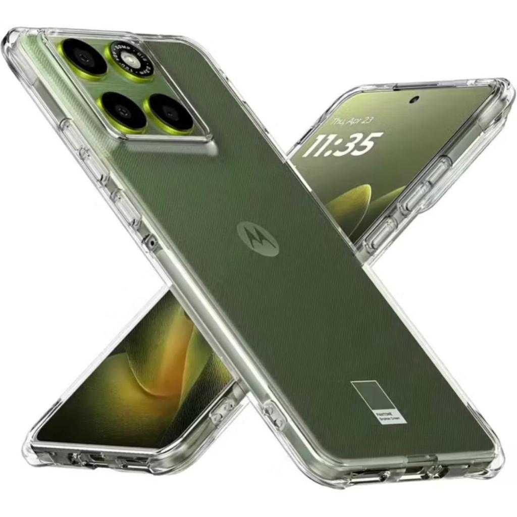 Capa Capinha Anti Impacto Transparente + Película Para Motorola Moto Edge 70