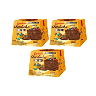 Kit com 3 Colomba Bauducco M&m's mini colomba pascal de chocolate 100g com sachê de mms e cobertura em Oferta na Shopee