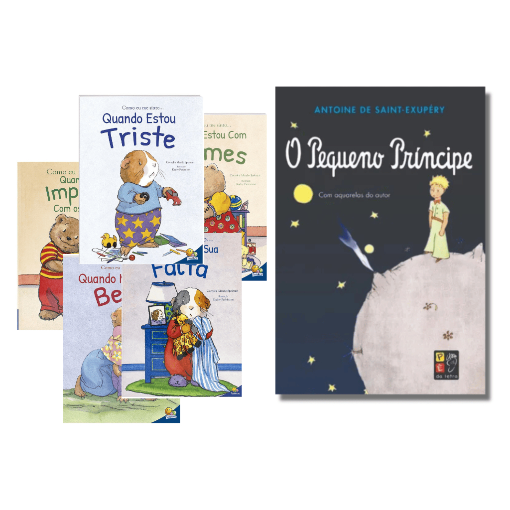 Coleção Como Eu Me Sinto Quando |  Kit 5 Livros + Pequeno Príncipe | Spelman - Exupéri em Oferta na Shopee