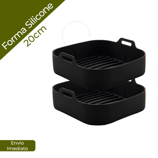 Forma De Silicone Quadrada Air fryer Antiaderente Cesto Silicone Fritadeira Elétrica Grande em Oferta na Shopee