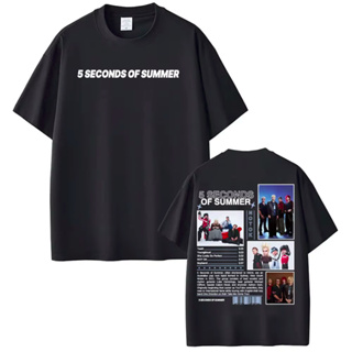 Camiseta T-shirt Unissex Algodão Vintage 5 Seconds of Summer em Oferta na Shopee