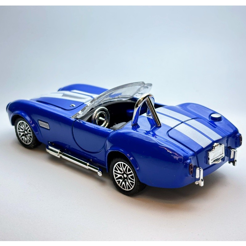 Carrinho Shelby Cobra 427 S/C 1965 Miniatura Metal Clássico Colecionável Esportivo Presente Coleção