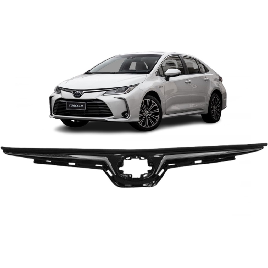 Grade Radiador Frontal Corolla 2020 Até 2026 Com Friso Cromado