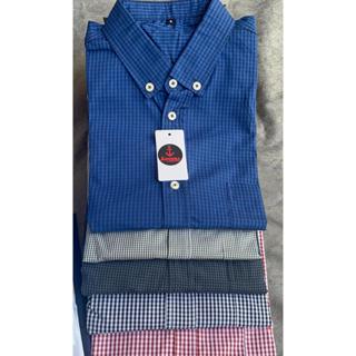 Camisa Masculina Plus size  Algodão Tamanho Grande  Xadrez Listrada Manga curta Com bolso em Oferta na Shopee