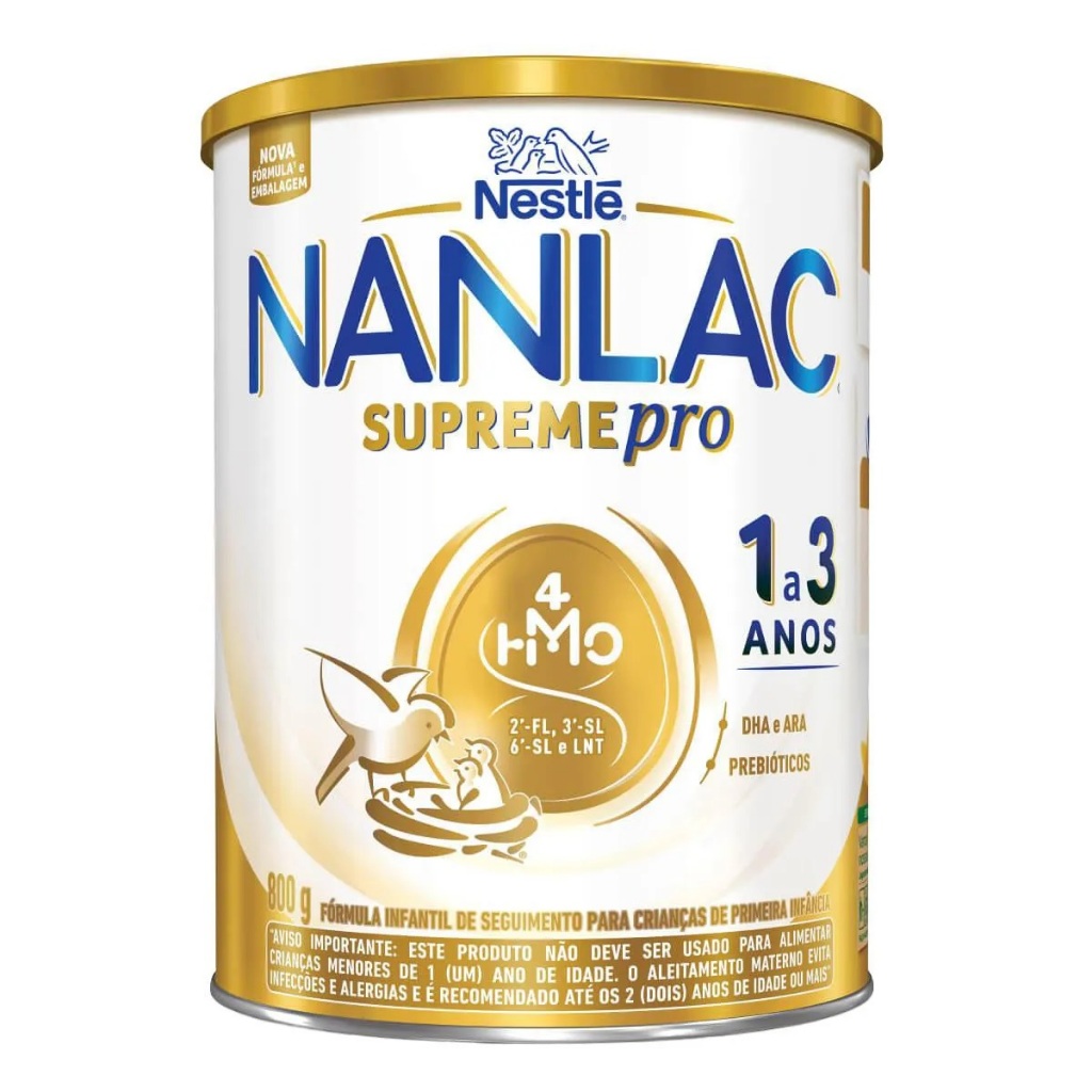 Leite Nanlac Supreme Pro 1 a 3 Anos 800gr