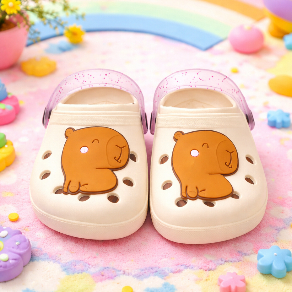 Sandália Chinelo Infantil Personagem Capivara Fofinha Leve Confortável Antiderrapante Promoção
