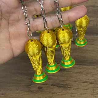 3UN Chaveiro Taça da Copa do Mundo Dourada Brasil 2026 | Lembrancinha Futebol Torcedor Seleção Brasileira em Oferta na Shopee