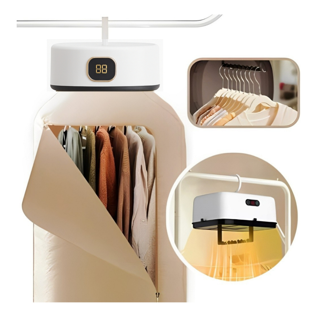 Secador Roupas Portátil Eletrico Secador Suspenso Cortina