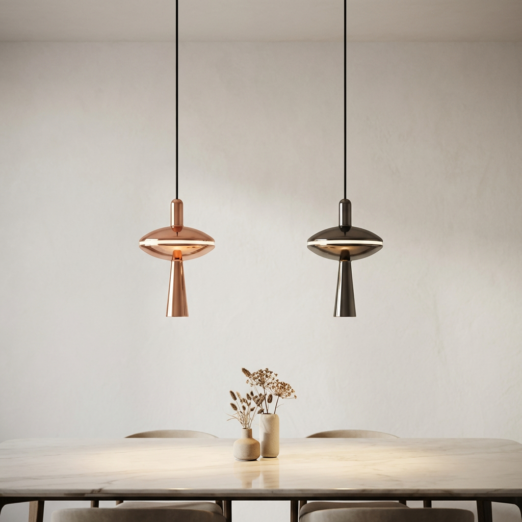 Pendente de Teto Modelo Orion com Material de Alumínio Moderno Decorativo Grafite e Rose 110/220v em Oferta na Shopee