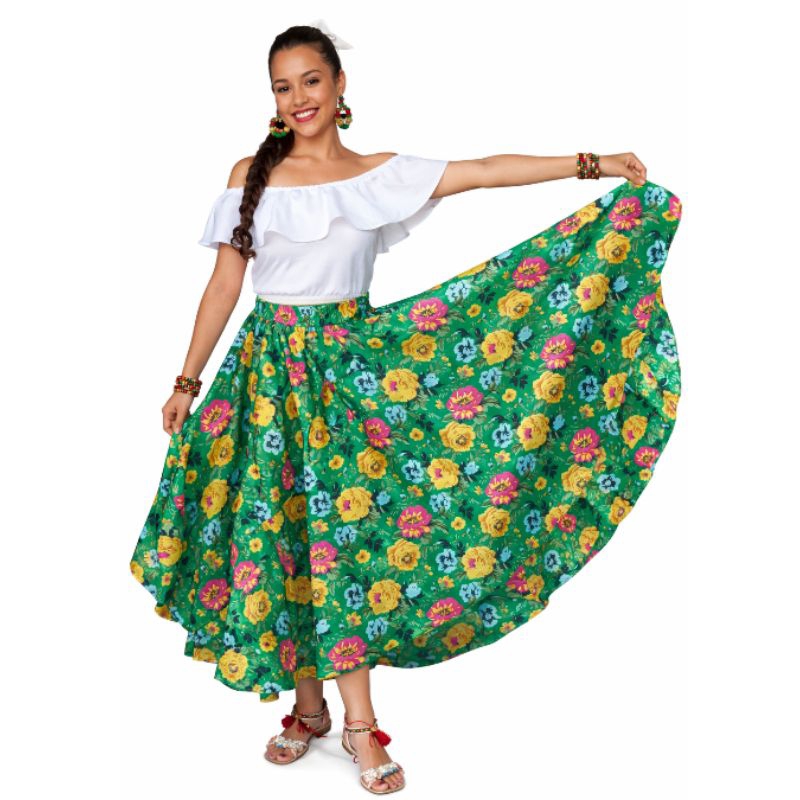 conjunto saia longa e blusa ciganinha Carimbó - festa junina tamanho adulto