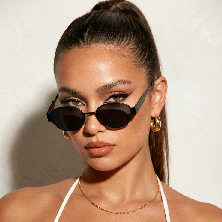 Óculos de Sol Dubai Redondo Premium Blogueira Virginia Oldstyle Retrô Clássico uv400 Unissex em Oferta na Shopee