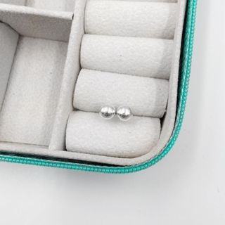 Brincos bola 4mm prata 925 - Prata legitima