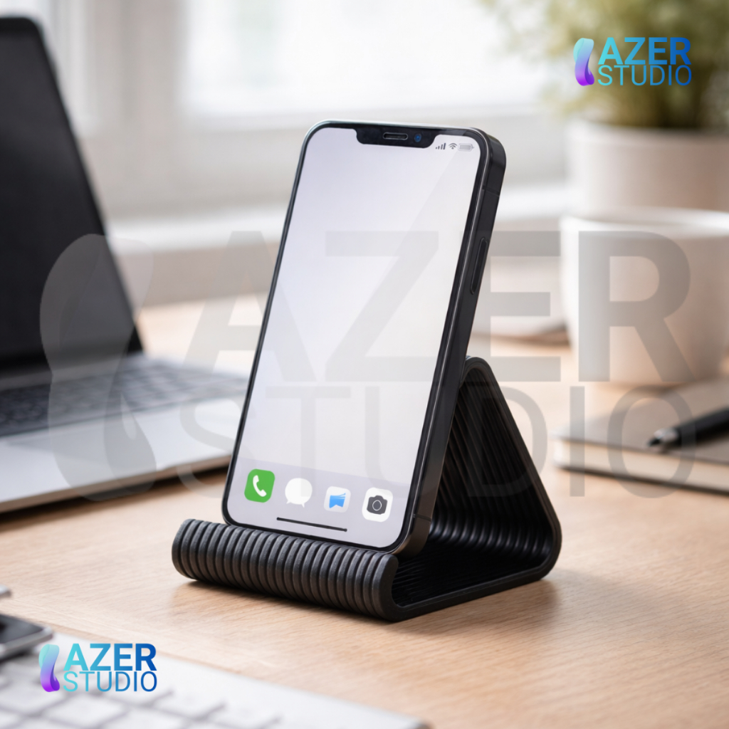 Suporte de Mesa para Celular Smartphone Universal Minimalista Base Estável Design Moderno Compacto