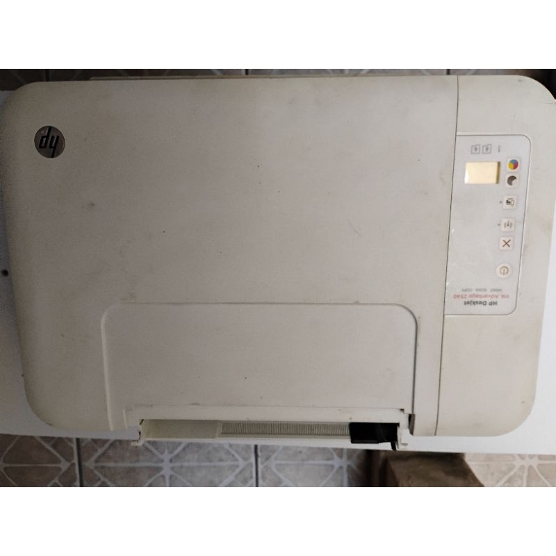impressora Hp Deskjet 2546 sem cabos, sem cartuchos, sem bandeja entrada papel funcionamento ok