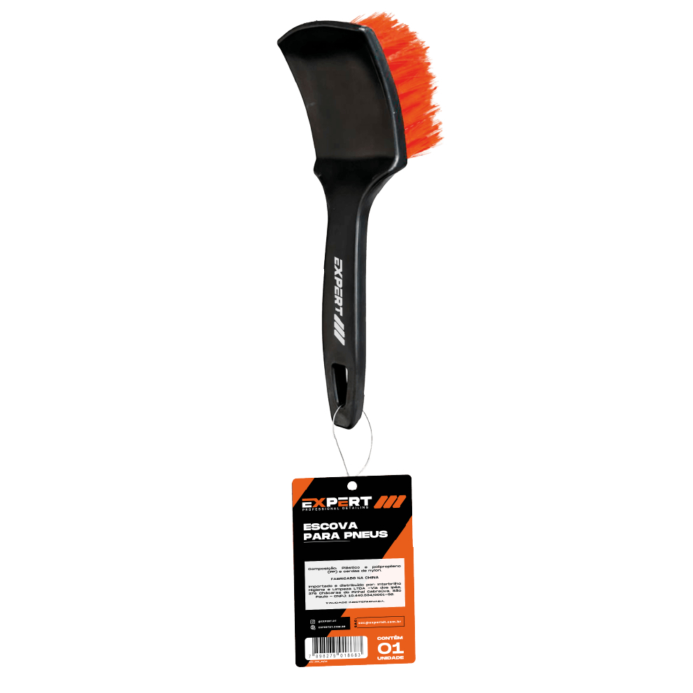 Escova Para Pneus e Rodas 21cm™ Automotiva 360°Expert