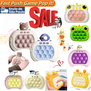 Brinquedo Anti-Stress Pop It Eletronico Brinquedo Bolhas De Empurrar Rápido Para Crianças e Adultos em Oferta na Shopee