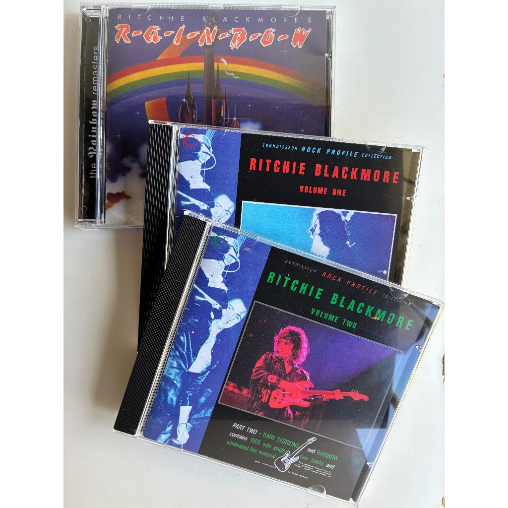 Ritchie Blackmore – 3 CDs Importados: Rainbow Remastered, 2 cds Connoisseur Rock Profile Collection Volume One and Two