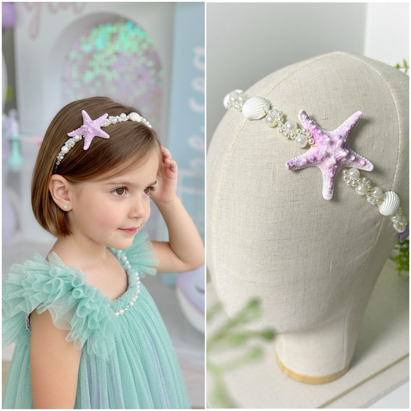 Tiara Sereia Infantil Aniversário Fundo do Mar CORES DISPONÍVEIS em Oferta na Shopee