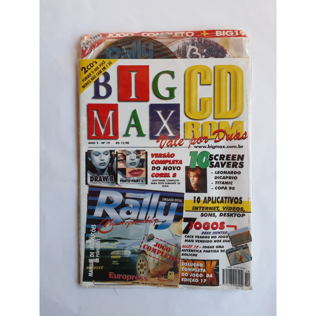 Cd De Jogos Big Max Rally Jogo Completo, Corel Draw 8 M27