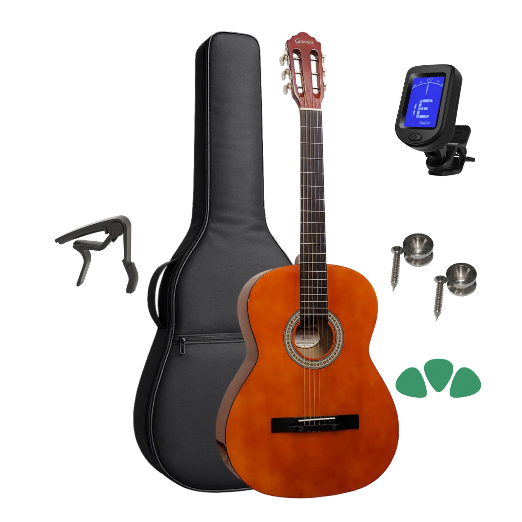 Violão Giannini Start S14 Aço + Capa + Afinador Kit Full