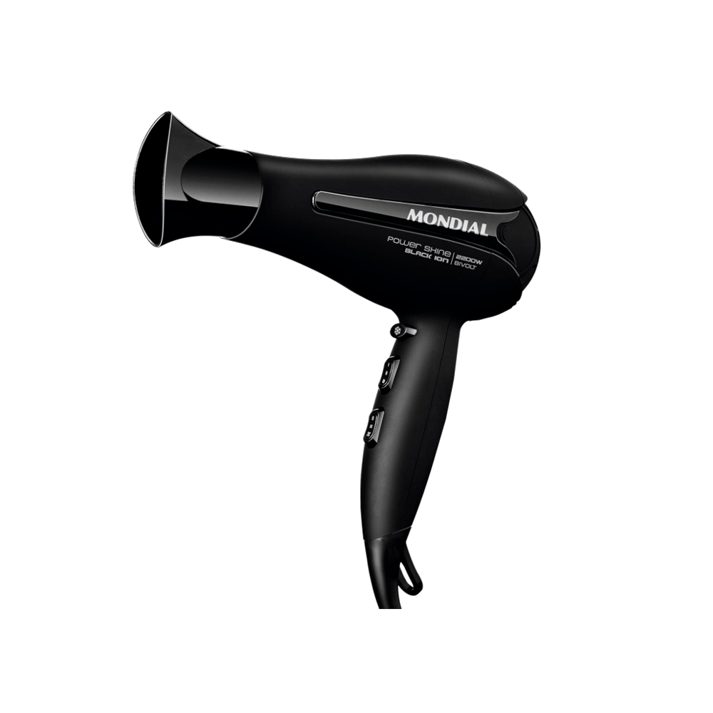 Secador de Cabelo Mondial Sc-13-bi 2200w Preto Bivolt em Oferta na Shopee