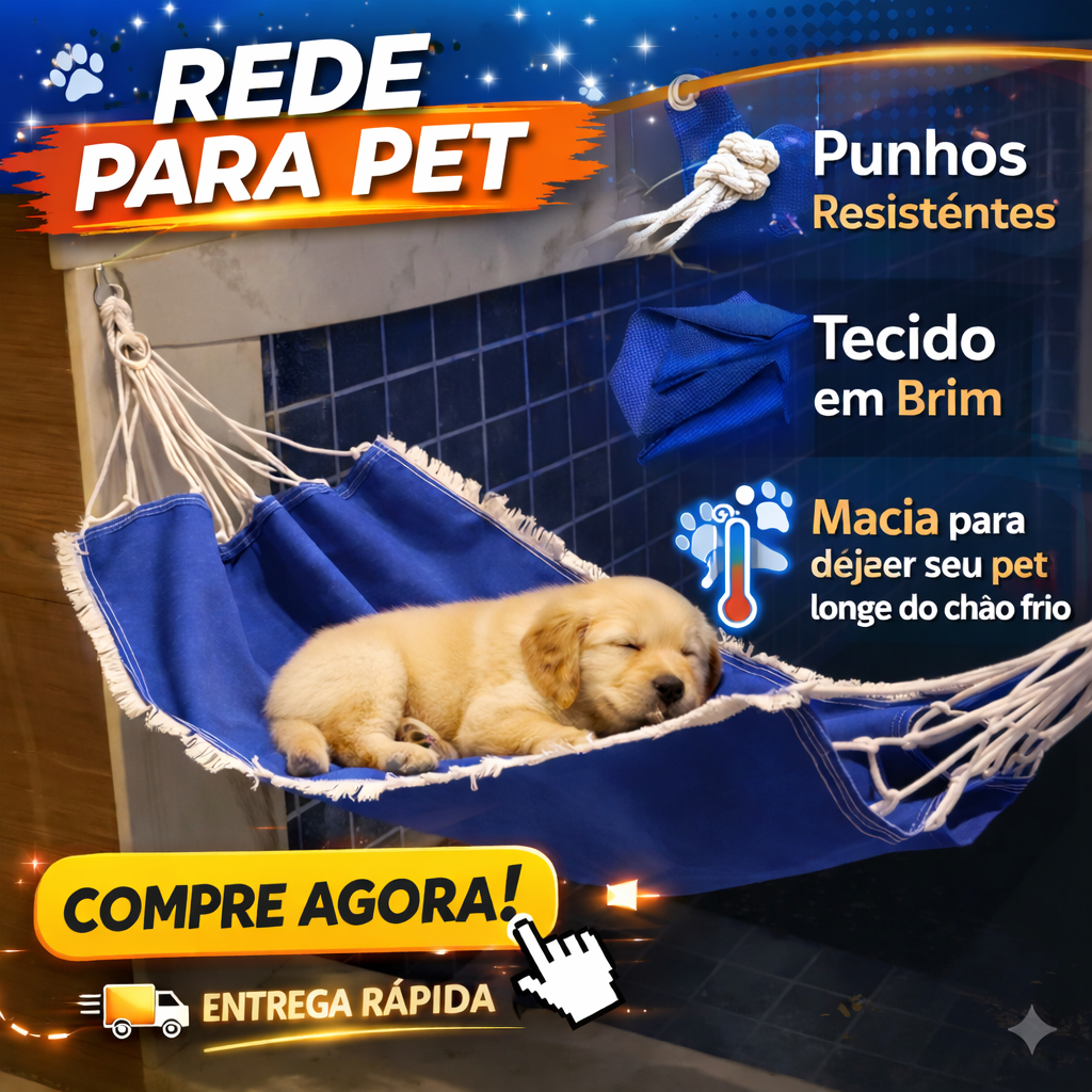 Rede De Descanso Dormir Para Gato E Cachorro Cama Confortável Pet