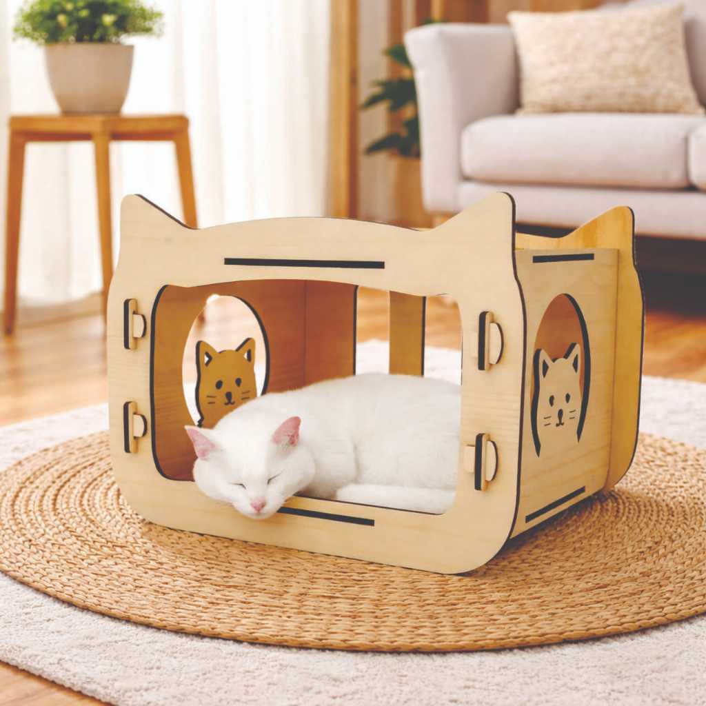 Casinha de Gato Caminha Pet Cama para Pet Montavel e Desmontavel