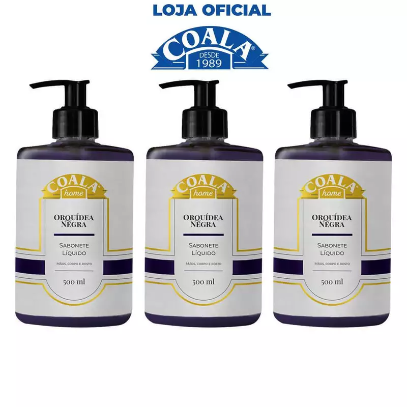 "Kit Sabonete Líquido Coala Home - Orquídea Negra 🌸"