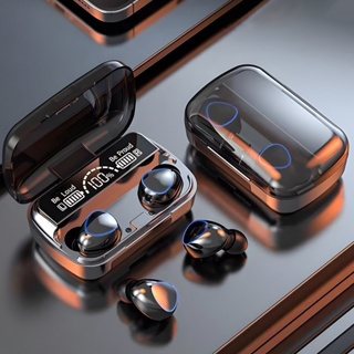 M10 Fone De Ouvido bluetooth 5.1 Com display Led Tws Touch Redução De Ruído À Prova D'água Sem Fio em Oferta na Shopee