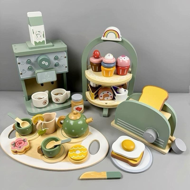 Conjunto de utensílios de Cozinha de Madeira/Kit Medico/Maquiagem brinquedos/crianças/educacionais em Oferta na Shopee