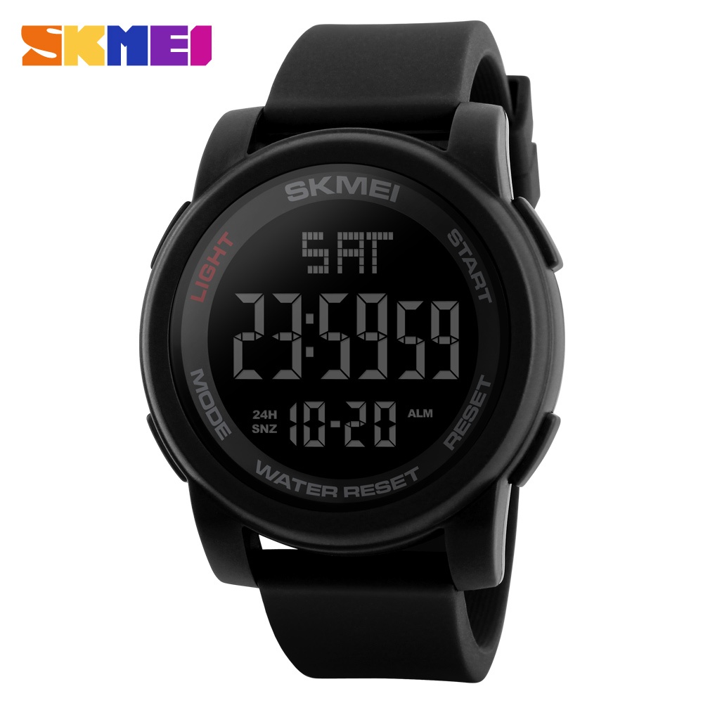 SKMEI 1257 Relógio Masculino a prova d água Original Relógio eletrônico esportivo luminoso em Oferta na Shopee