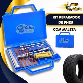 Kit Reparo Pneu Profissional e Intermediário Maleta Completa Para Reparo de Pneu de Moto e Carros e Bicicleta em Oferta na Shopee