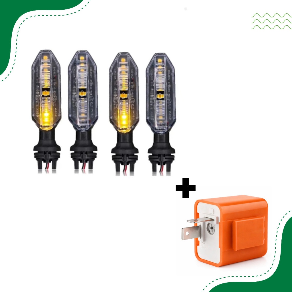 Seta Pisca Sequencial CB 250F TWISTER Com Rele Regulador - Pisca em Led Sequencial Coxim