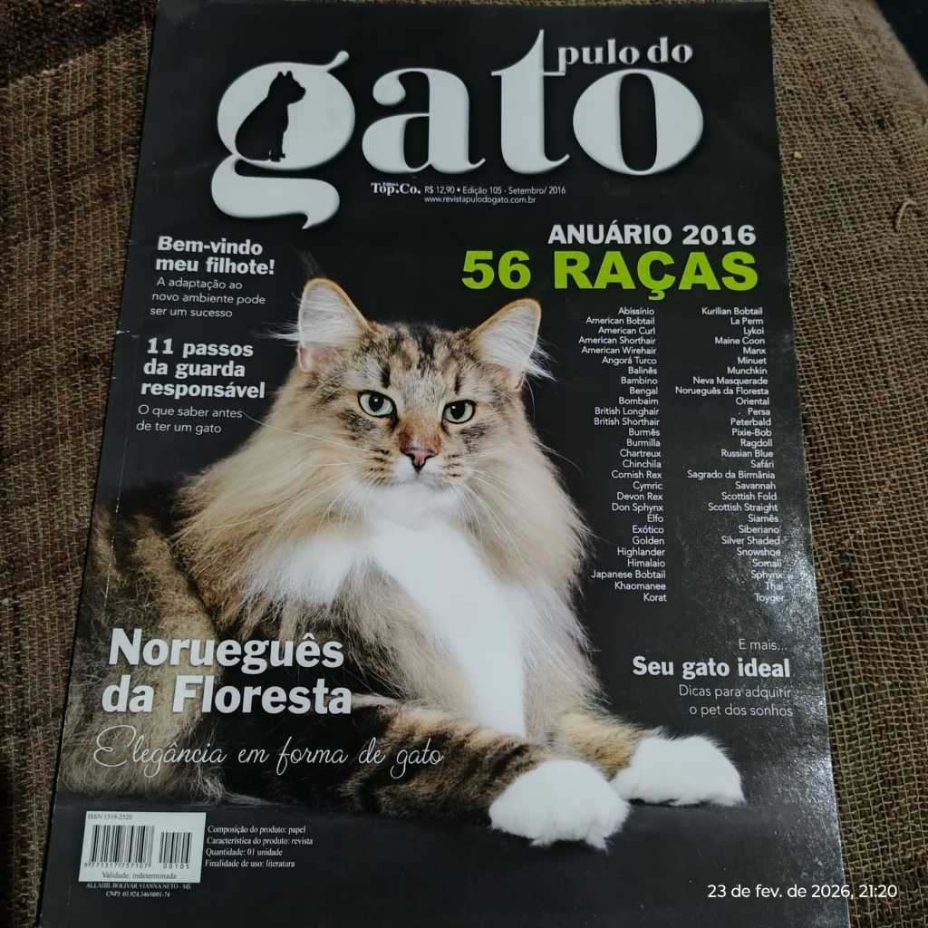 Revista O Pulo do Gato nr 105 Bem conservada Ano 2016