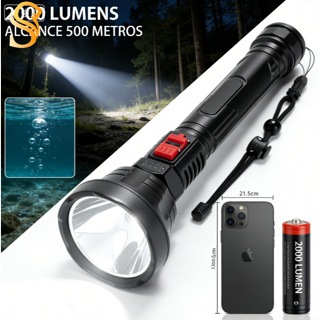 Lanterna Recarregavél Grande com Longo Alcance Para Acampamento MT045 (1) em Oferta na Shopee