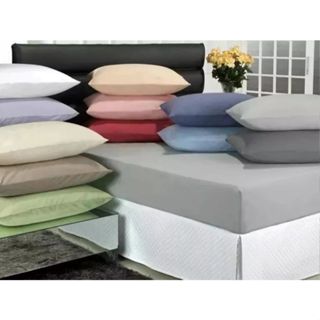 Kit Par de fronha Cores Lisas Microfibra 50x70 Toque Macio Conforto em Oferta na Shopee