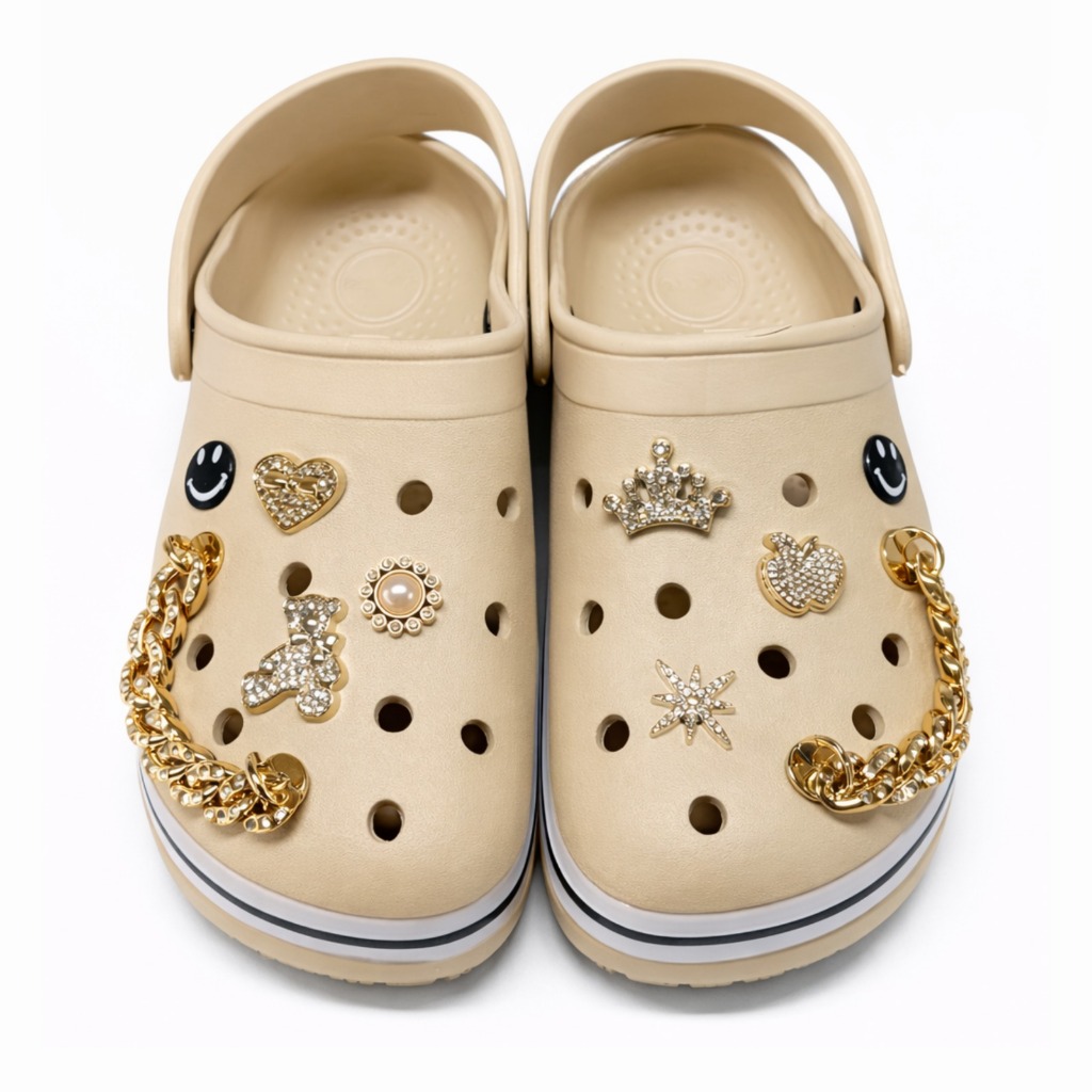 Babuche Sandália Chinelo Listra Feminino Com Pins Sortidos