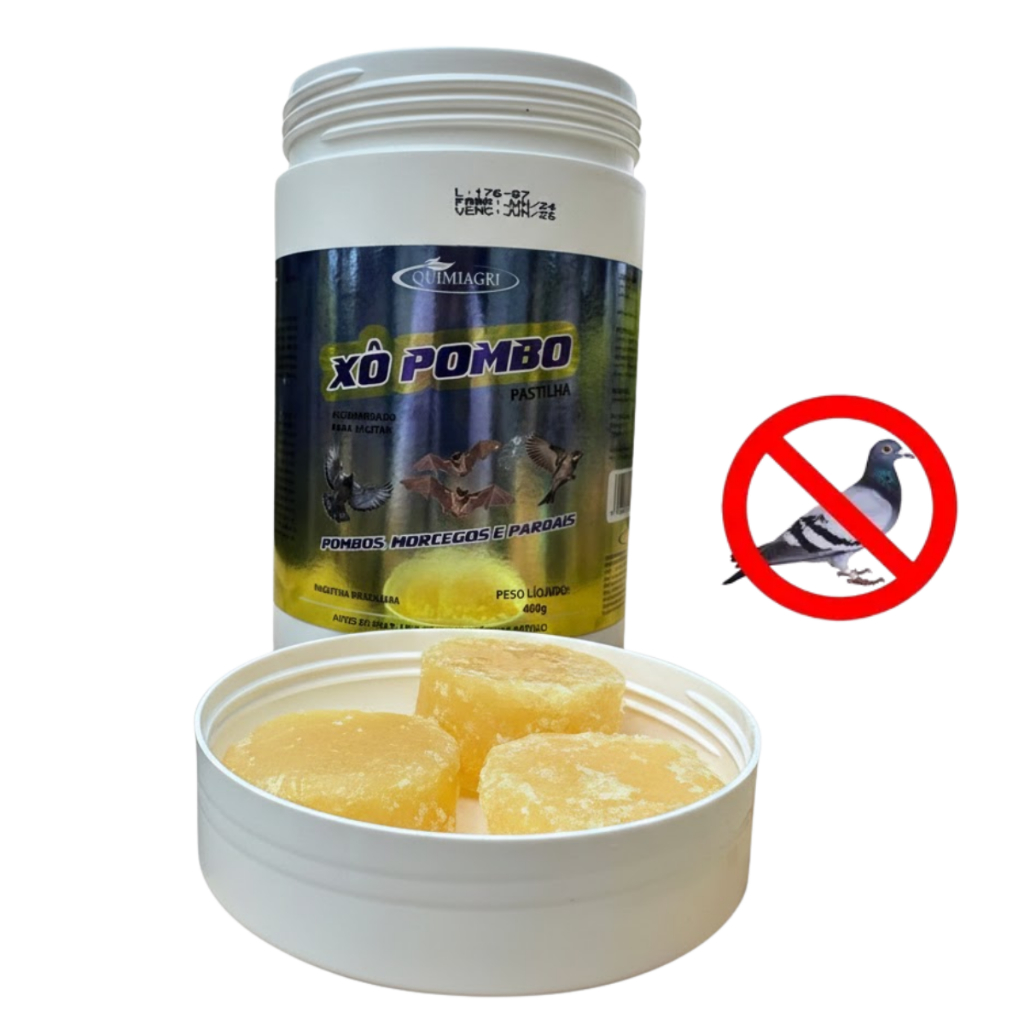 Repelente Contra Pombos Morcegos Pardais Gel 400g - Afasta Espanta Bombo