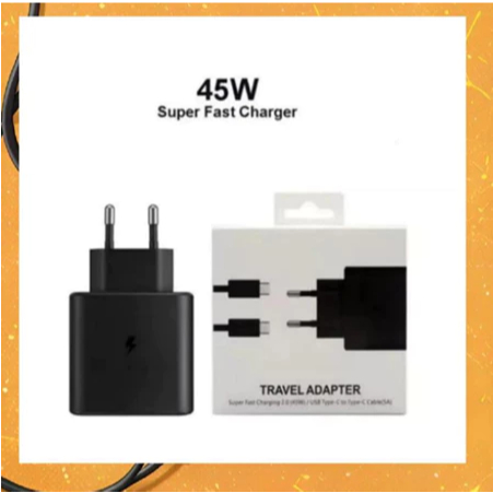 KIT Carregador Original 45W Carregamento Super Rapidoturbo Tipo C + Cabo USB-C